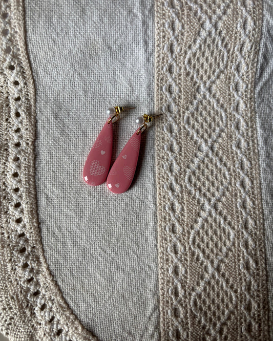 Pendientes Rosa
