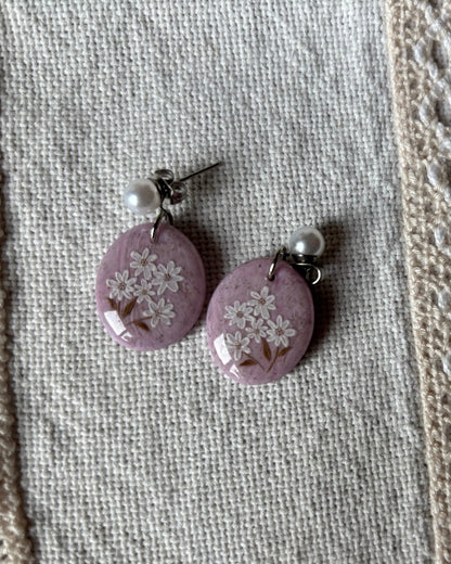 Pendientes Redondos Floral