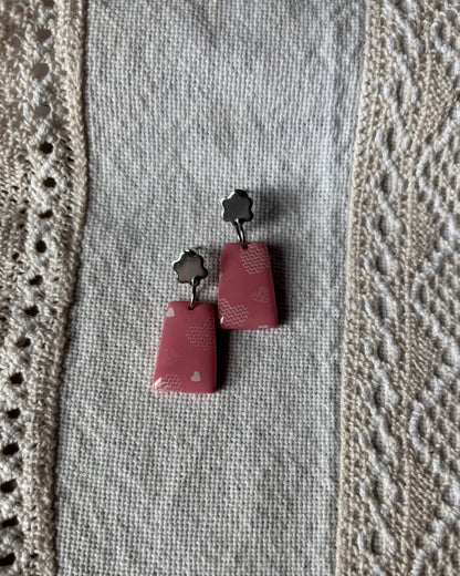 Pendientes Rosa