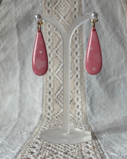 Pendientes Rosa